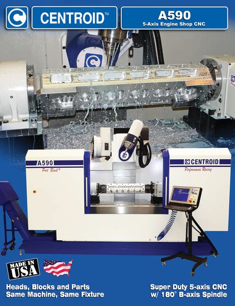 a590 5-axis super duty cnc machining center|centroid a590 specs.